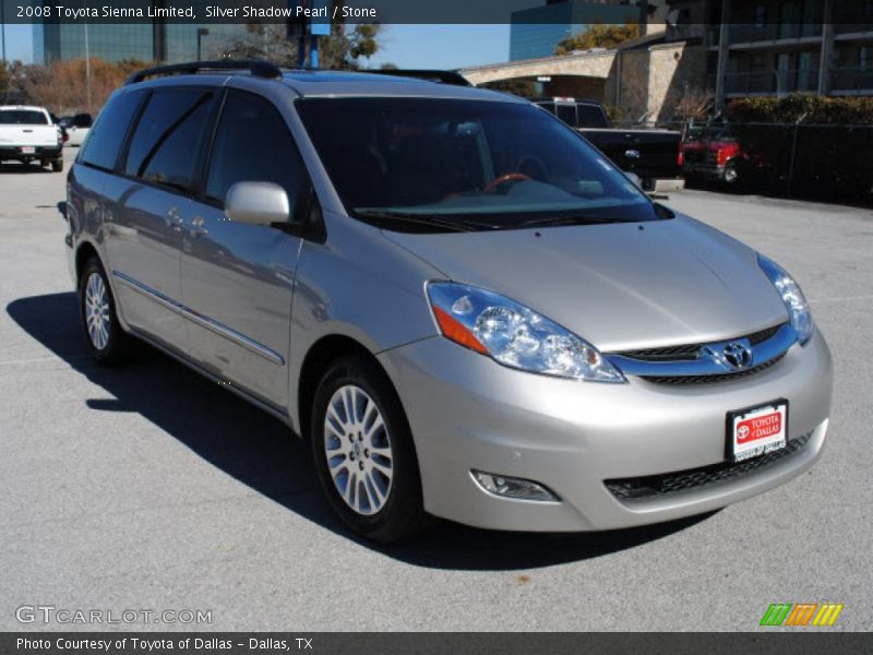 Silver Shadow Pearl / Stone 2008 Toyota Sienna Limited