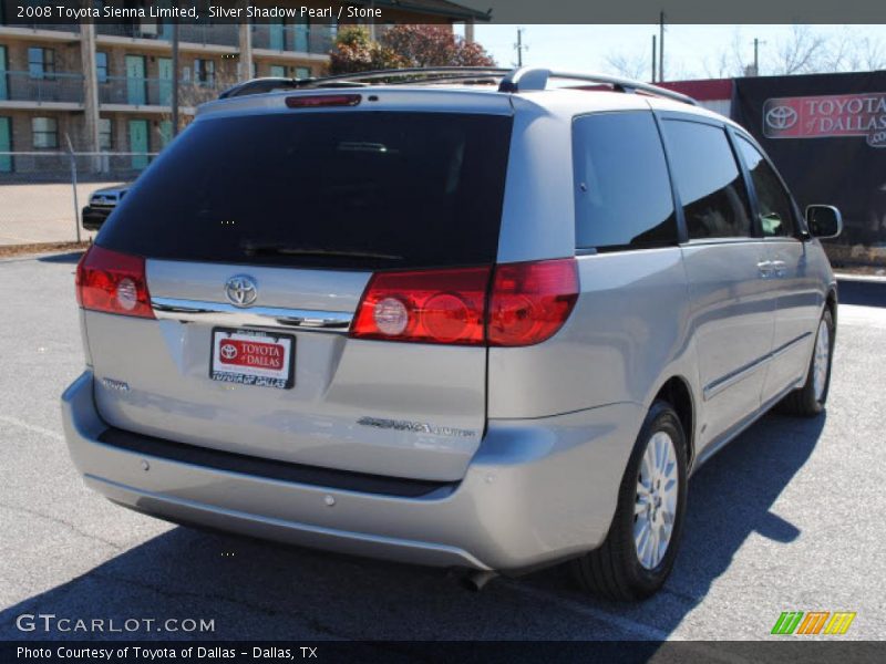 Silver Shadow Pearl / Stone 2008 Toyota Sienna Limited