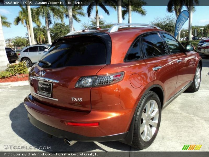 Autumn Copper Metallic / Brick 2008 Infiniti FX 35