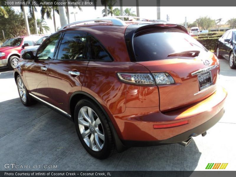 Autumn Copper Metallic / Brick 2008 Infiniti FX 35