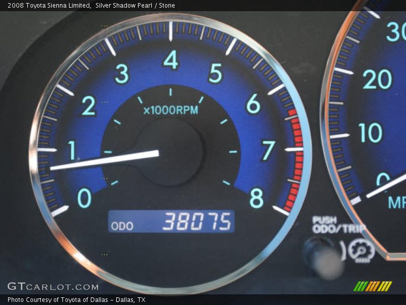 Silver Shadow Pearl / Stone 2008 Toyota Sienna Limited