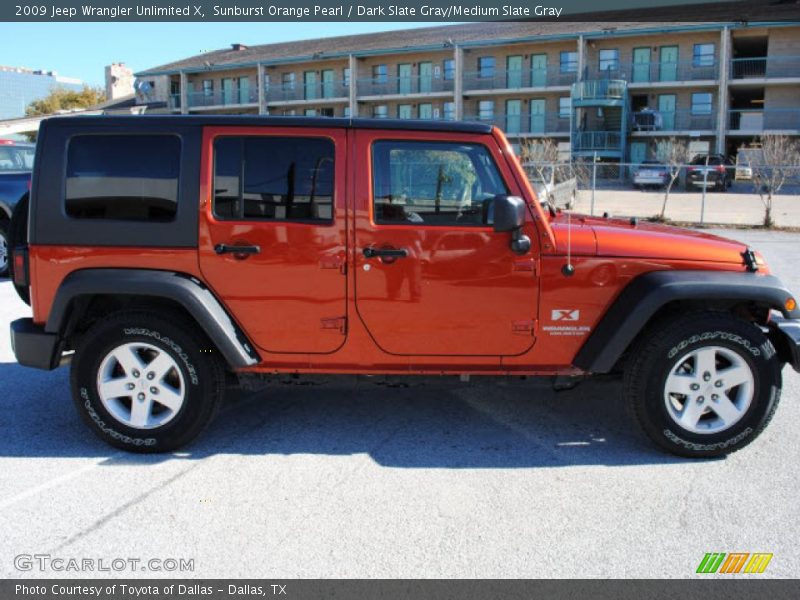  2009 Wrangler Unlimited X Sunburst Orange Pearl