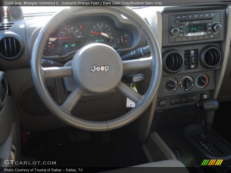 Dashboard of 2009 Wrangler Unlimited X