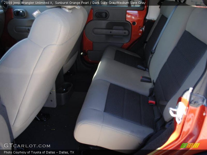 Sunburst Orange Pearl / Dark Slate Gray/Medium Slate Gray 2009 Jeep Wrangler Unlimited X