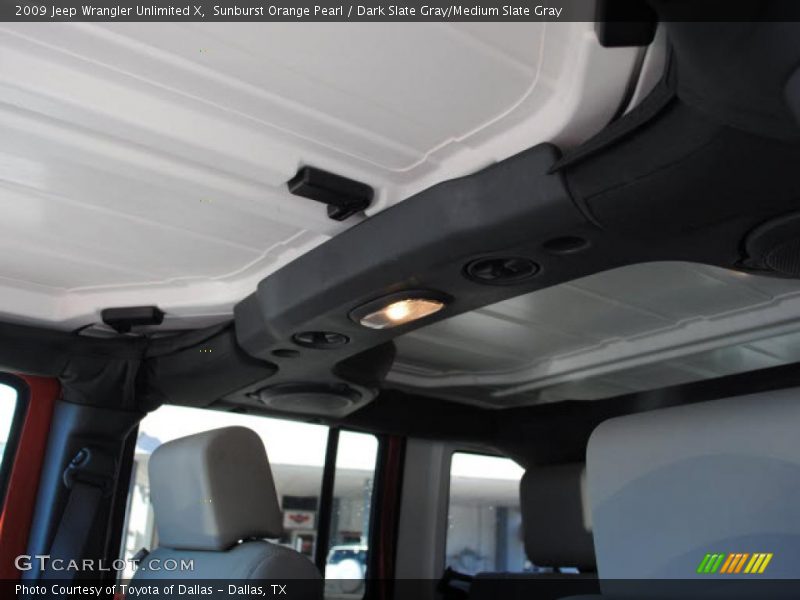 Sunburst Orange Pearl / Dark Slate Gray/Medium Slate Gray 2009 Jeep Wrangler Unlimited X