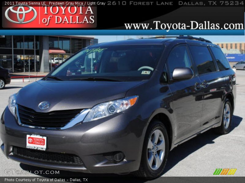 Predawn Gray Mica / Light Gray 2011 Toyota Sienna LE