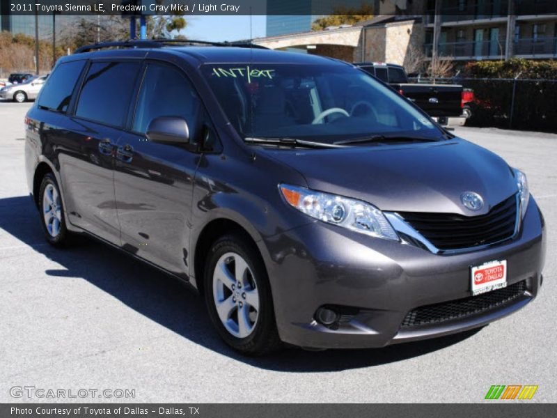 Predawn Gray Mica / Light Gray 2011 Toyota Sienna LE