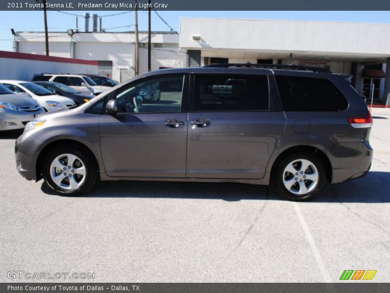 Predawn Gray Mica / Light Gray 2011 Toyota Sienna LE