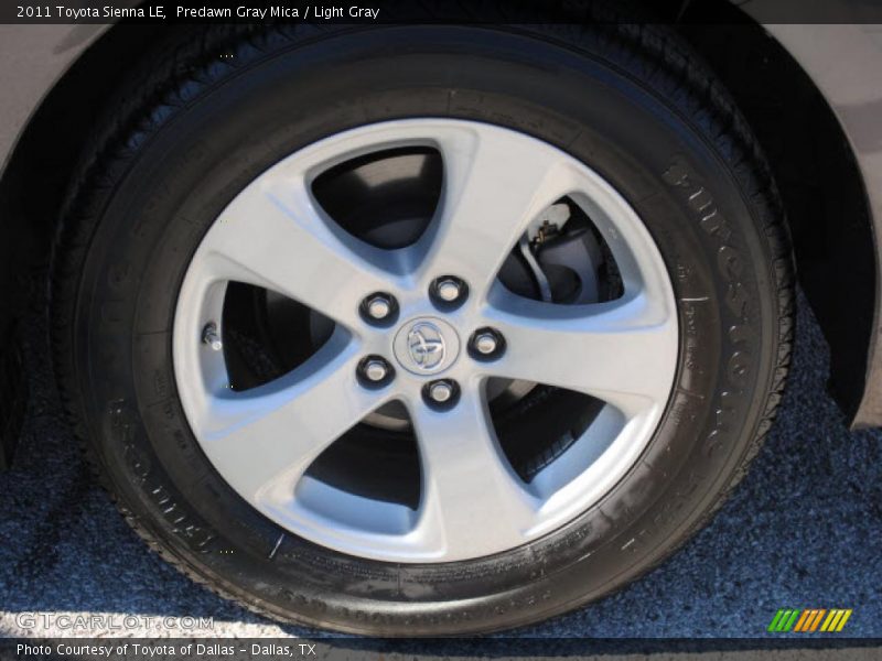 Predawn Gray Mica / Light Gray 2011 Toyota Sienna LE