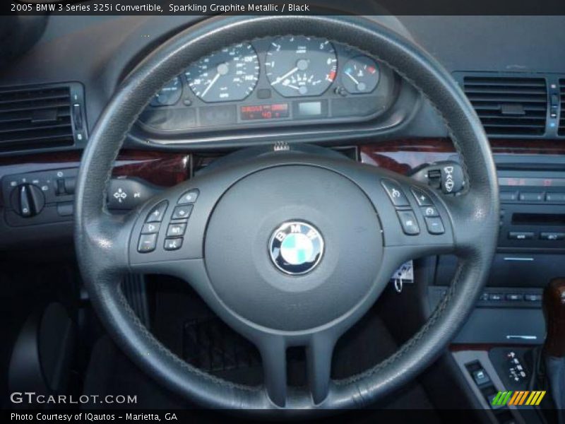 Sparkling Graphite Metallic / Black 2005 BMW 3 Series 325i Convertible