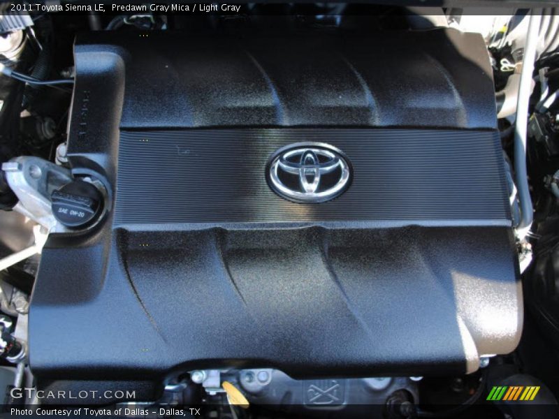 Predawn Gray Mica / Light Gray 2011 Toyota Sienna LE