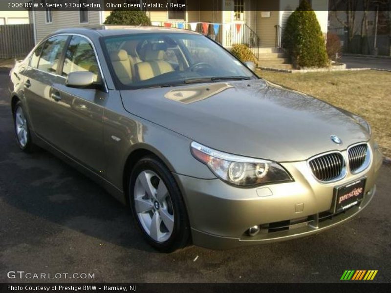 Olivin Green Metallic / Beige 2006 BMW 5 Series 530xi Sedan