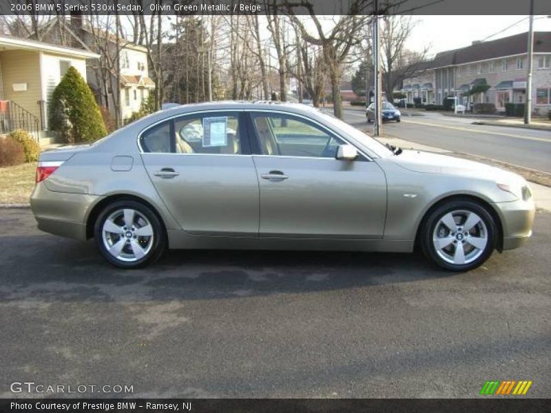 Olivin Green Metallic / Beige 2006 BMW 5 Series 530xi Sedan