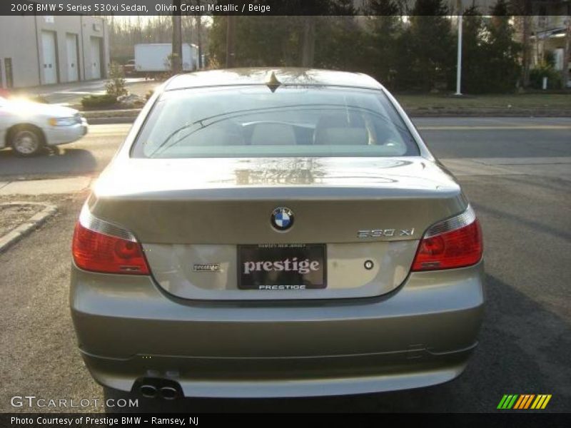 Olivin Green Metallic / Beige 2006 BMW 5 Series 530xi Sedan