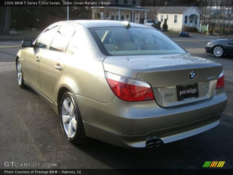 Olivin Green Metallic / Beige 2006 BMW 5 Series 530xi Sedan