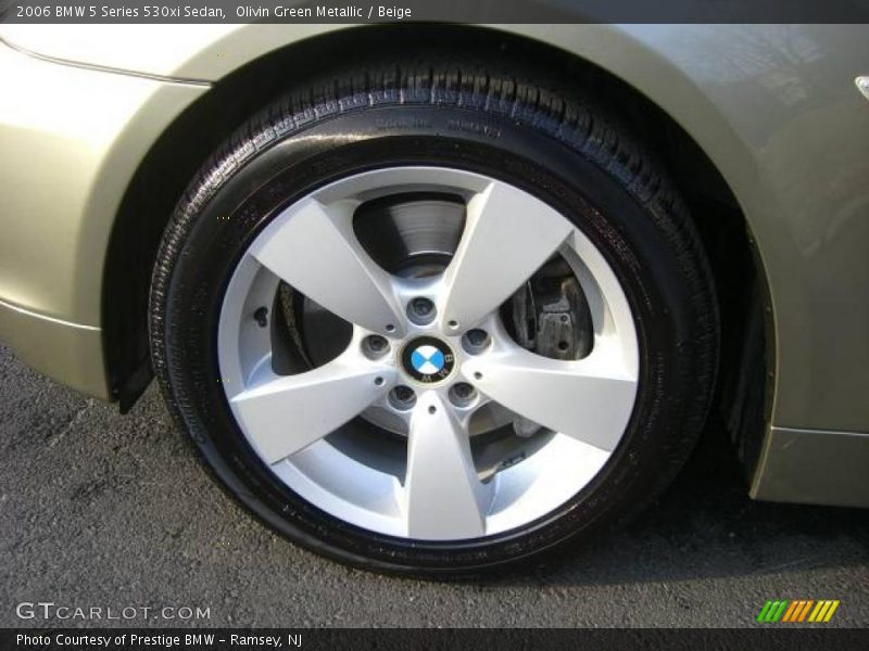 Olivin Green Metallic / Beige 2006 BMW 5 Series 530xi Sedan