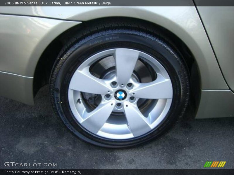 Olivin Green Metallic / Beige 2006 BMW 5 Series 530xi Sedan