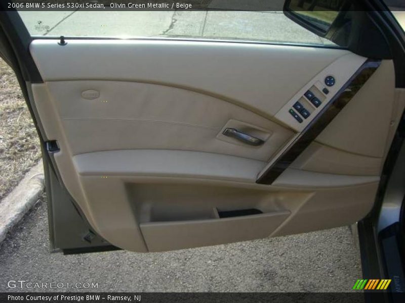 Olivin Green Metallic / Beige 2006 BMW 5 Series 530xi Sedan