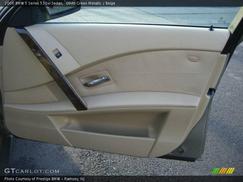 Olivin Green Metallic / Beige 2006 BMW 5 Series 530xi Sedan