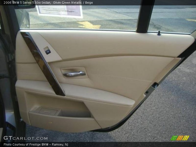 Olivin Green Metallic / Beige 2006 BMW 5 Series 530xi Sedan