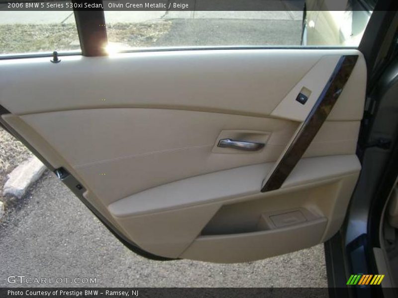 Olivin Green Metallic / Beige 2006 BMW 5 Series 530xi Sedan