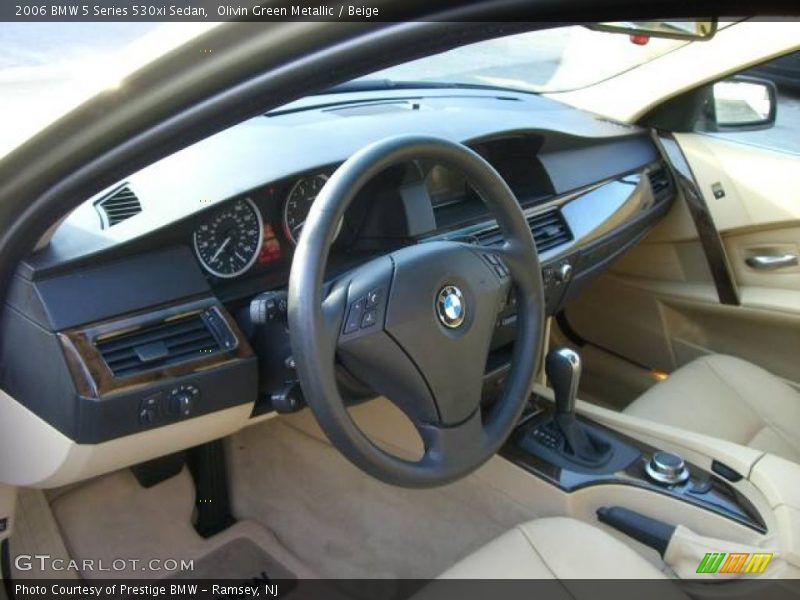 Olivin Green Metallic / Beige 2006 BMW 5 Series 530xi Sedan