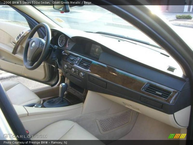 Olivin Green Metallic / Beige 2006 BMW 5 Series 530xi Sedan