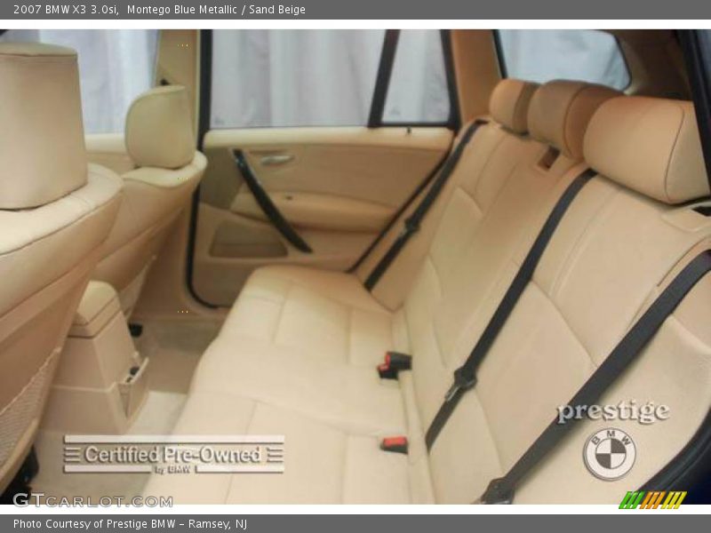Montego Blue Metallic / Sand Beige 2007 BMW X3 3.0si