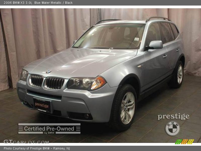 Blue Water Metallic / Black 2006 BMW X3 3.0i