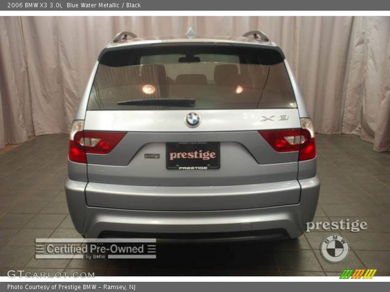 Blue Water Metallic / Black 2006 BMW X3 3.0i