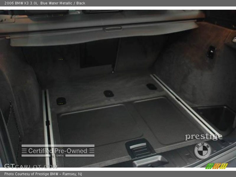 Blue Water Metallic / Black 2006 BMW X3 3.0i