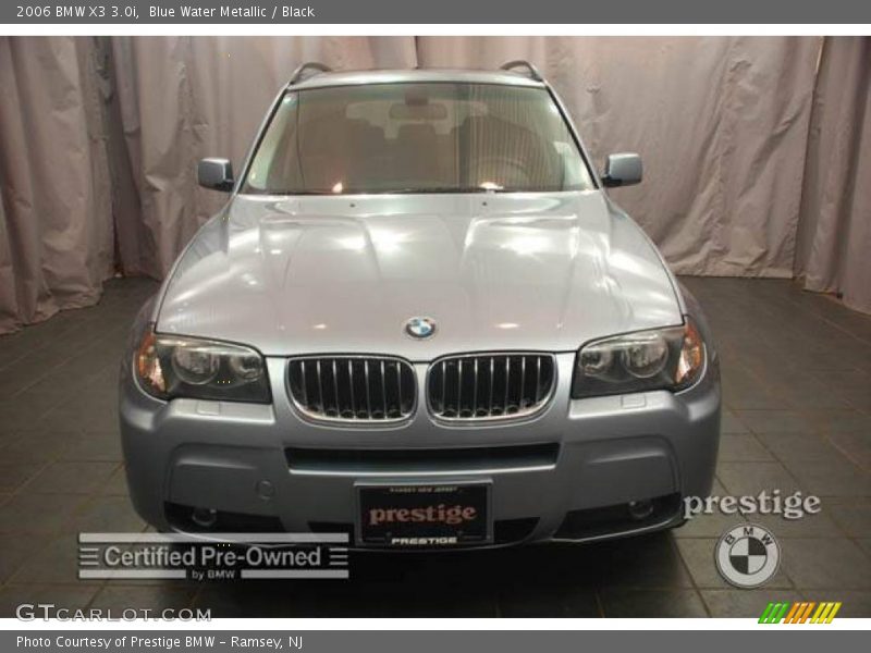 Blue Water Metallic / Black 2006 BMW X3 3.0i