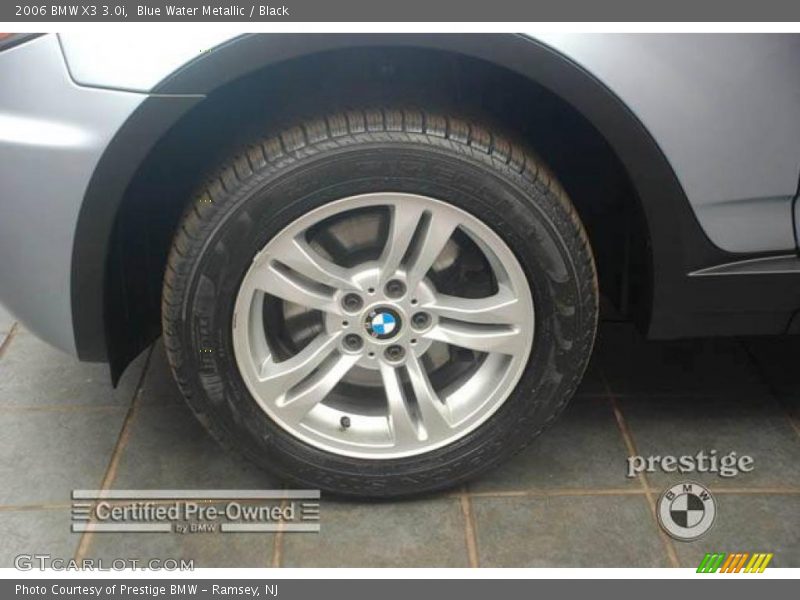 Blue Water Metallic / Black 2006 BMW X3 3.0i