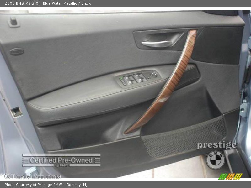 Blue Water Metallic / Black 2006 BMW X3 3.0i