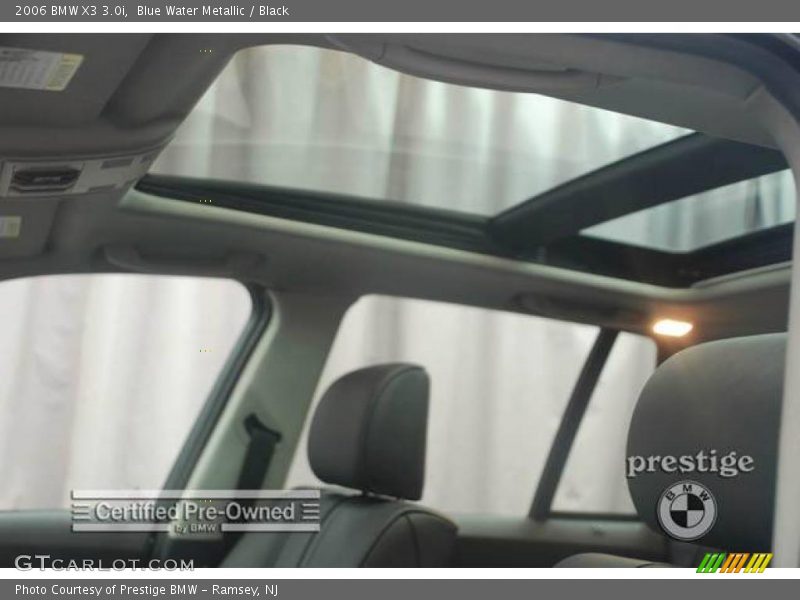Blue Water Metallic / Black 2006 BMW X3 3.0i