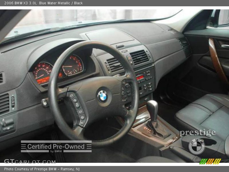 Blue Water Metallic / Black 2006 BMW X3 3.0i