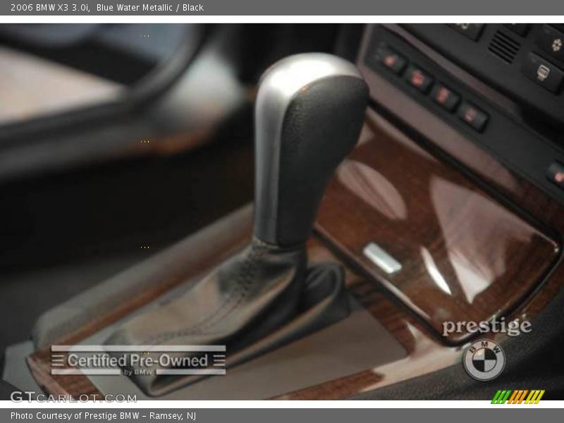 Blue Water Metallic / Black 2006 BMW X3 3.0i