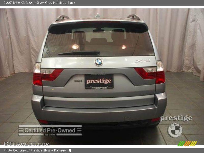 Silver Grey Metallic / Black 2007 BMW X3 3.0si