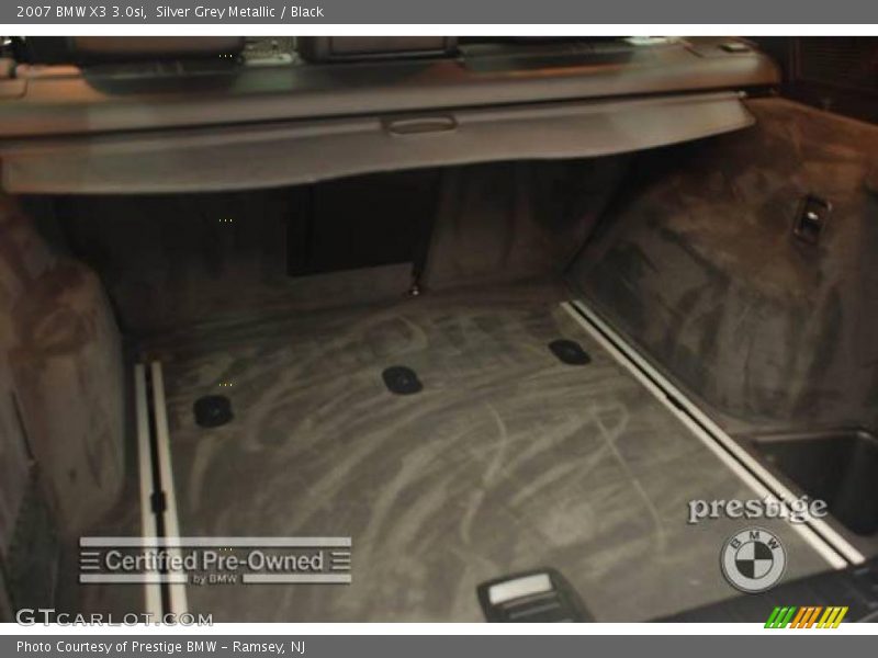 Silver Grey Metallic / Black 2007 BMW X3 3.0si