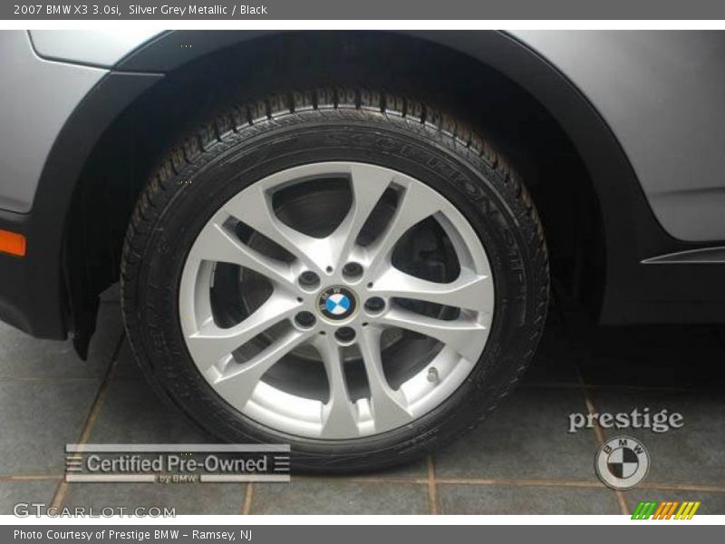 Silver Grey Metallic / Black 2007 BMW X3 3.0si