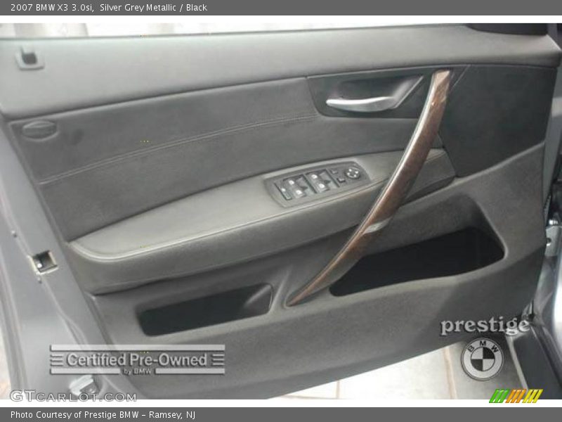 Silver Grey Metallic / Black 2007 BMW X3 3.0si