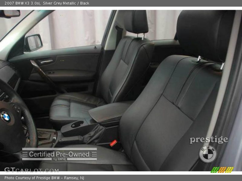 Silver Grey Metallic / Black 2007 BMW X3 3.0si