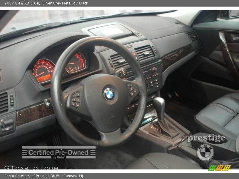 Silver Grey Metallic / Black 2007 BMW X3 3.0si