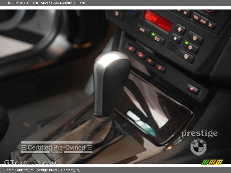 Silver Grey Metallic / Black 2007 BMW X3 3.0si
