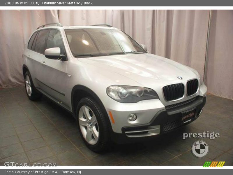 Titanium Silver Metallic / Black 2008 BMW X5 3.0si