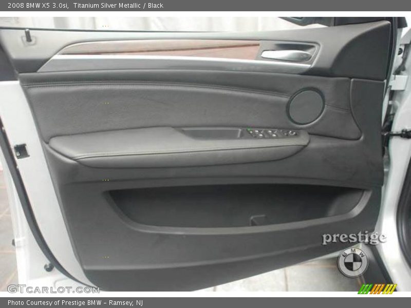 Titanium Silver Metallic / Black 2008 BMW X5 3.0si