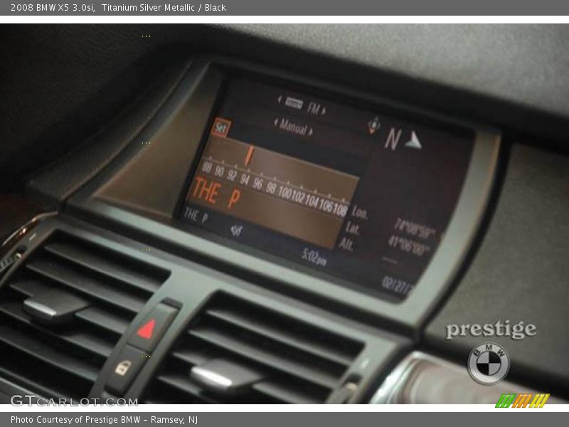 Titanium Silver Metallic / Black 2008 BMW X5 3.0si