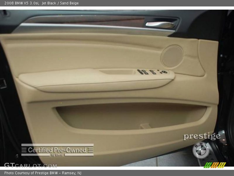 Jet Black / Sand Beige 2008 BMW X5 3.0si