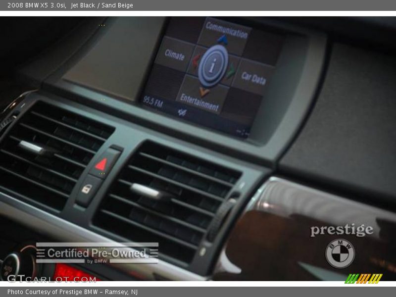 Jet Black / Sand Beige 2008 BMW X5 3.0si