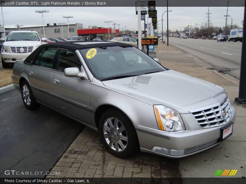 Light Platinum Metallic / Ebony Black 2006 Cadillac DTS